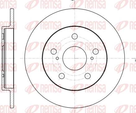 Kawe 61074 00 - Brake Disc autospares.lv