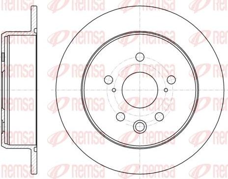 Kawe 61075 00 - Brake Disc autospares.lv