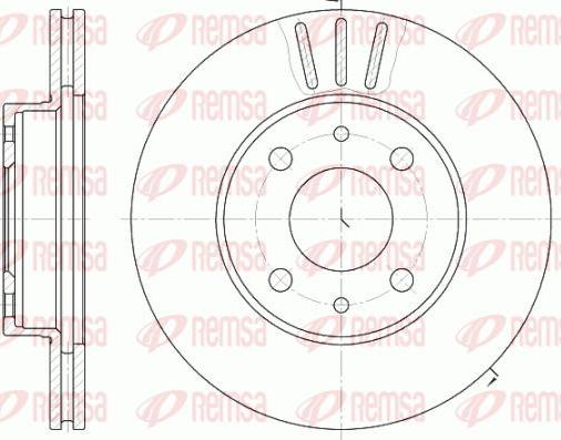 Kawe 6107 10 - Brake Disc autospares.lv