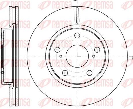 Kawe 61077 10 - Brake Disc autospares.lv