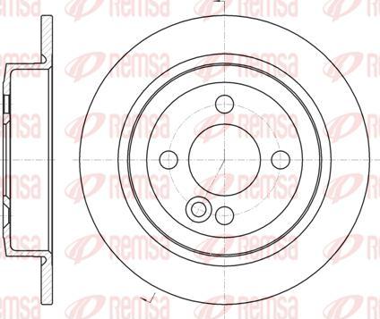 Kawe 61195 00 - Brake Disc autospares.lv