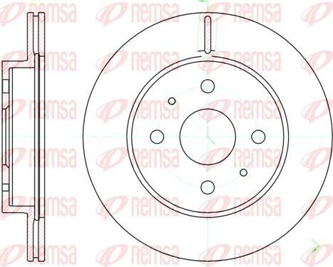 Kawe 61190 10 - Brake Disc autospares.lv