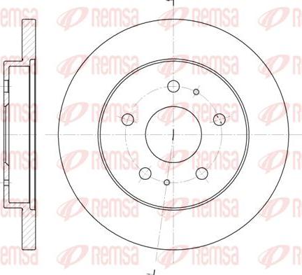 Kawe 61143 00 - Brake Disc autospares.lv