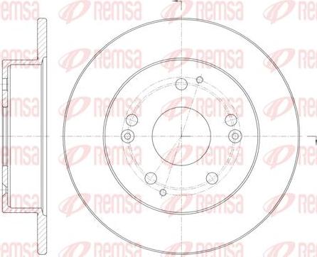 Kawe 61147 00 - Brake Disc autospares.lv