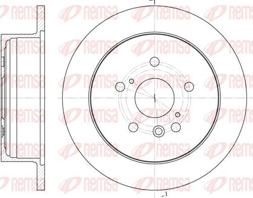 Kawe 61158 00 - Brake Disc autospares.lv