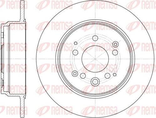 Kawe 61157 00 - Brake Disc autospares.lv