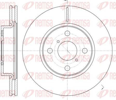 Kawe 61169 10 - Brake Disc autospares.lv