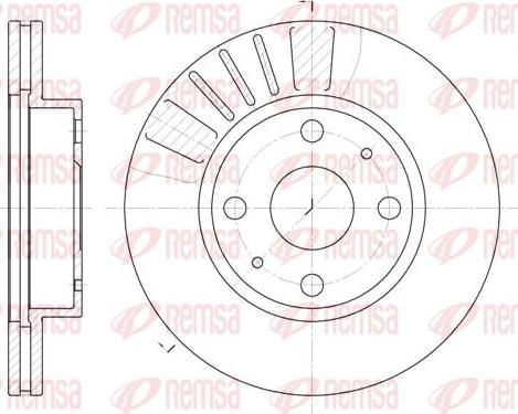 Kawe 6116 10 - Brake Disc autospares.lv