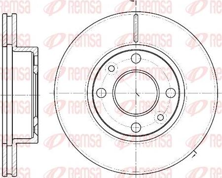 Kawe 61162 10 - Brake Disc autospares.lv