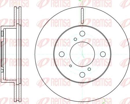 Kawe 61104 10 - Brake Disc autospares.lv