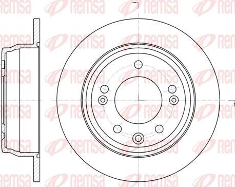 Kawe 61105 00 - Brake Disc autospares.lv