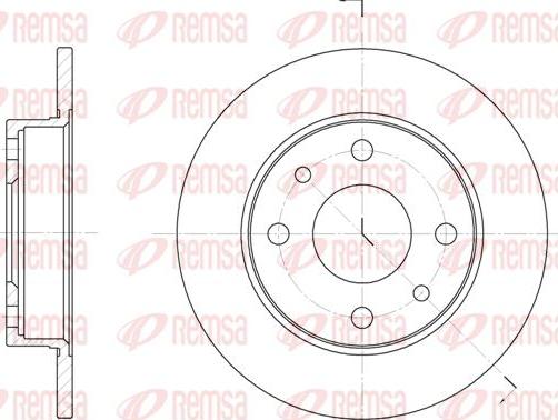 Kawe 6110 00 - Brake Disc autospares.lv