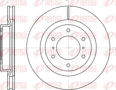 Kawe 61100 10 - Brake Disc autospares.lv