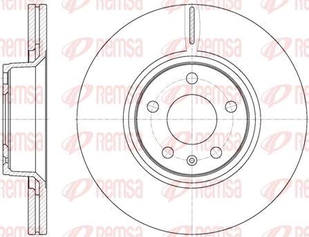 Kawe 61101 10 - Brake Disc autospares.lv