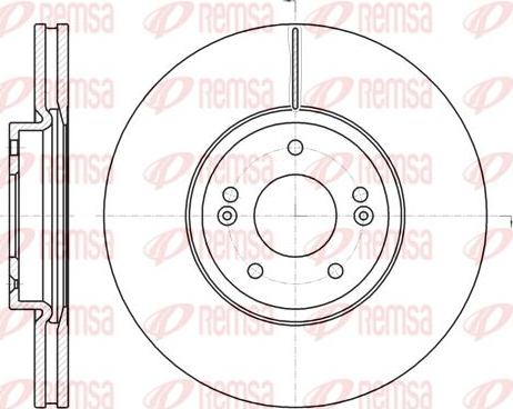 Kawe 61102 10 - Brake Disc autospares.lv