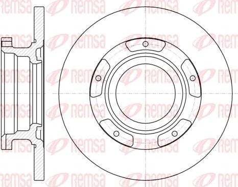 Kawe 61107 00 - Brake Disc autospares.lv