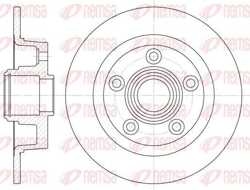 Kawe 61114 00 - Brake Disc autospares.lv