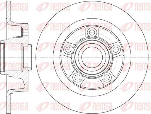 Kawe 61115 00 - Brake Disc autospares.lv