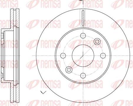 Kawe 61116 10 - Brake Disc autospares.lv