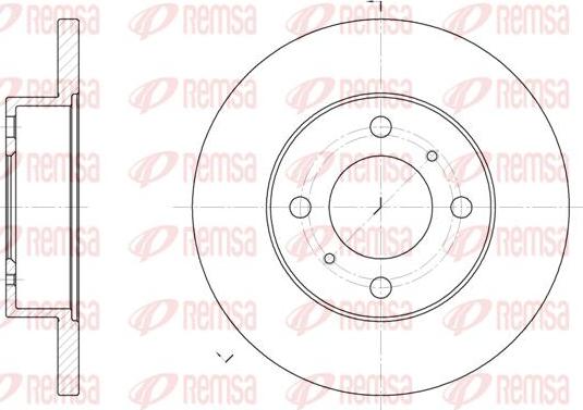 Kawe 61117 00 - Brake Disc autospares.lv