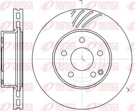 Kawe 61184 10 - Brake Disc autospares.lv