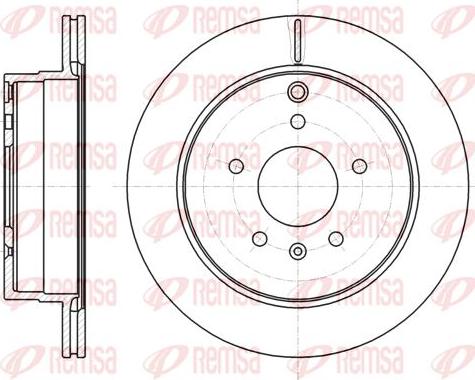 Kawe 61182 10 - Brake Disc autospares.lv