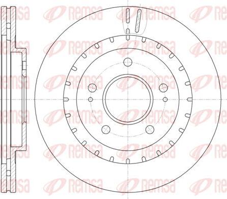 Kawe 61137 10 - Brake Disc autospares.lv