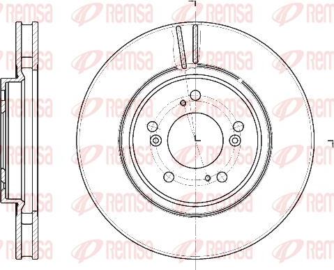 Kawe 61129 10 - Brake Disc autospares.lv