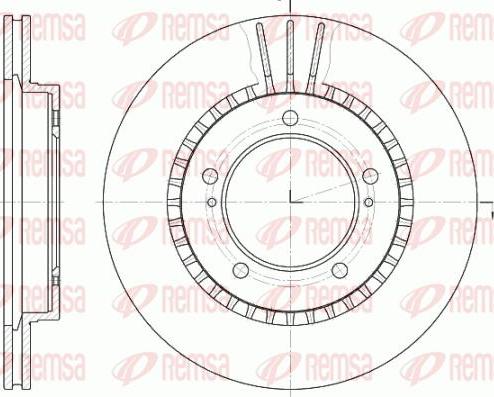 Kawe 61125 10 - Brake Disc autospares.lv