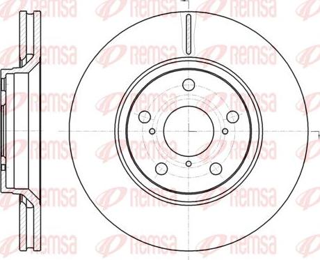 Kawe 61121 10 - Brake Disc autospares.lv