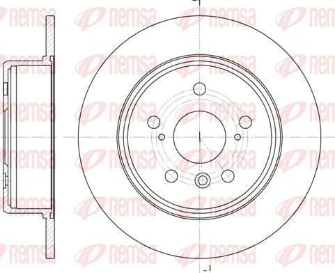 Kawe 61128 00 - Brake Disc autospares.lv