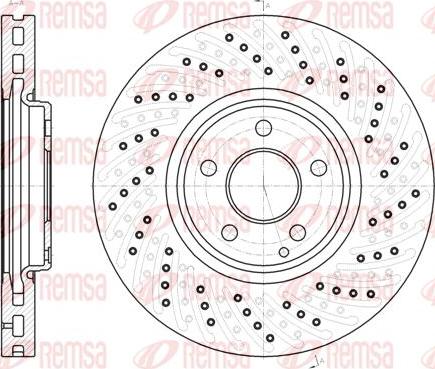 Kawe 61123 10 - Brake Disc autospares.lv