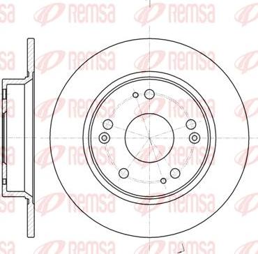 Kawe 61175 00 - Brake Disc autospares.lv