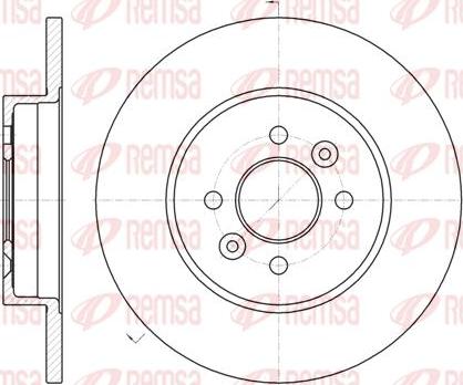 Kawe 61176 00 - Brake Disc autospares.lv