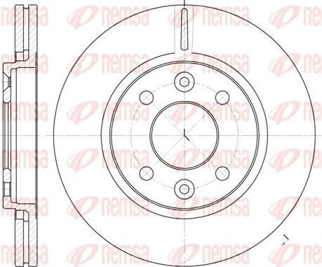 Kawe 6117 10 - Brake Disc autospares.lv