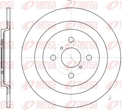 Kawe 61173 00 - Brake Disc autospares.lv