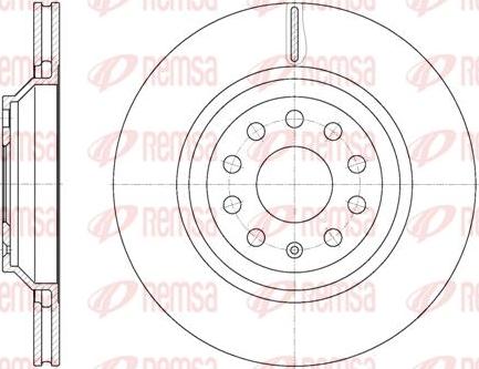 Kawe 61172 10 - Brake Disc autospares.lv