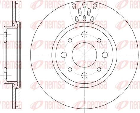 Kawe 6189 10 - Brake Disc autospares.lv