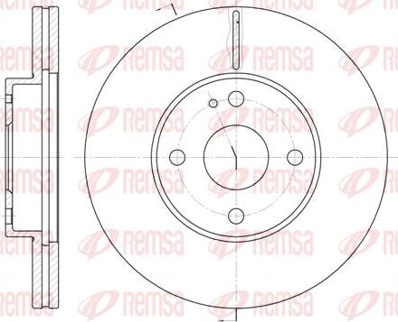 Kawe 6184 10 - Brake Disc autospares.lv