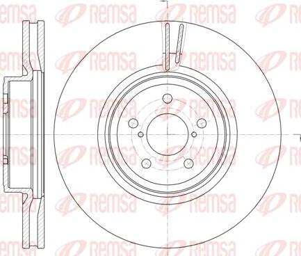 Kawe 61856 10 - Brake Disc autospares.lv