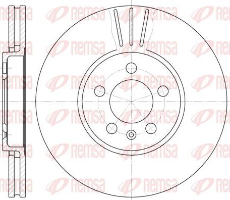 Kawe 61860 10 - Brake Disc autospares.lv