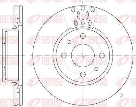 Kawe 6186 10 - Brake Disc autospares.lv