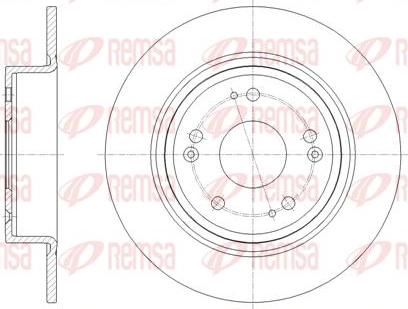 Kawe 61811 00 - Brake Disc autospares.lv