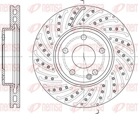 Kawe 61836 10 - Brake Disc autospares.lv