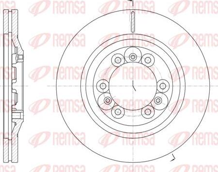 Kawe 61830 10 - Brake Disc autospares.lv