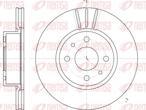 Kawe 6183 10 - Brake Disc autospares.lv