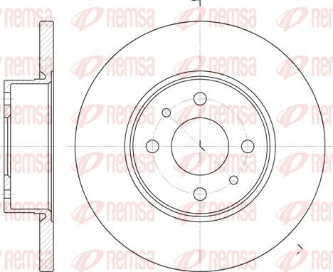 Kawe 6182 00 - Brake Disc autospares.lv