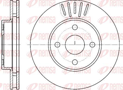 Kawe 61874 10 - Brake Disc autospares.lv