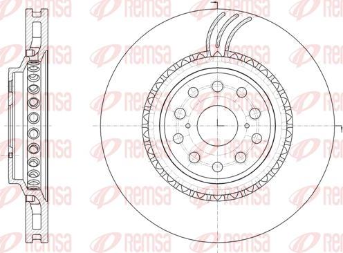 Kawe 61878 10 - Brake Disc autospares.lv