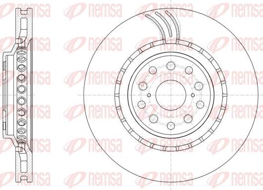 Kawe 61877 10 - Brake Disc autospares.lv